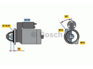 BOSCH 0 001 109 393 starteris
04801848AB, 4801 848AB