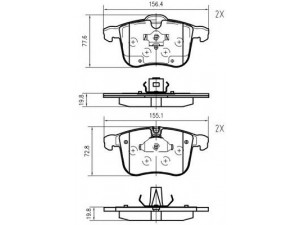 VEMA K628300 stabdžių trinkelių rinkinys, diskinis stabdys 
 Techninės priežiūros dalys -> Papildomas remontas
1605079, 1605138, 9268709, 93176379