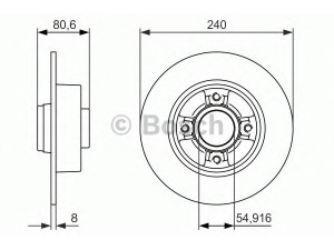 BOSCH 0 986 479 926 stabdžių diskas 
 Dviratė transporto priemonės -> Stabdžių sistema -> Stabdžių diskai / priedai
77 01 207 823