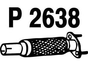 FENNO P2638 išleidimo kolektorius 
 Išmetimo sistema -> Išmetimo vamzdžiai
1031531, 1034216, 1072465, 1E05-40-050A