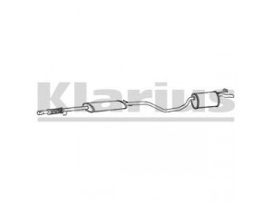 KLARIUS 210743 galinis duslintuvas 
 Išmetimo sistema -> Duslintuvas
46779940, 46779942, 46779940, 46779942