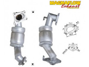 MAGNAFLOW 78019D katalizatoriaus keitiklis 
 Išmetimo sistema -> Katalizatoriaus keitiklis
2505133010