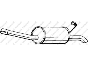 BOSAL 154-997 galinis duslintuvas 
 Išmetimo sistema -> Duslintuvas
6190815, 6758617
