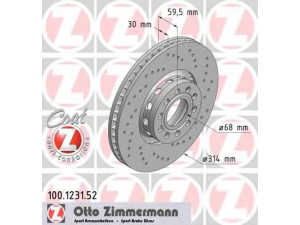 ZIMMERMANN 100.1231.52 stabdžių diskas 
 Dviratė transporto priemonės -> Stabdžių sistema -> Stabdžių diskai / priedai
441 615 301 AA