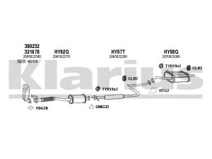 KLARIUS 450058U išmetimo sistema