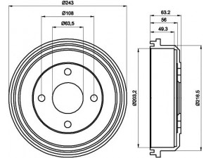 HELLA PAGID 8DT 355 301-291 stabdžių būgnas 
 Stabdžių sistema -> Būgninis stabdys -> Stabdžių būgnas
6710008, 6837963