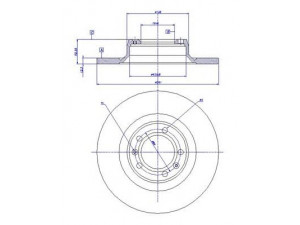 CAR 142.182 stabdžių diskas 
 Stabdžių sistema -> Diskinis stabdys -> Stabdžių diskas
162062201400, 60533595