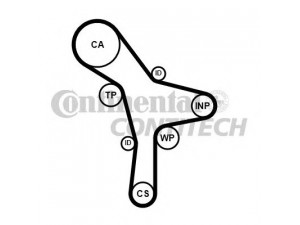 CONTITECH CT1176 paskirstymo diržas 
 Techninės priežiūros dalys -> Papildomas remontas
24312-39800, 24312-39800, 24312-39810