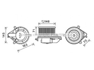 AVA QUALITY COOLING PE8389 elektrovariklis, vidinis pūtiklis 
 Šildymas / vėdinimas -> Orpūtė/dalys
644185, E165115