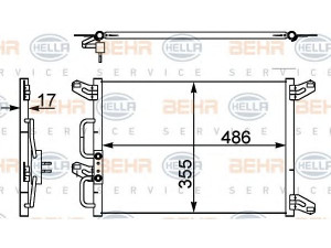 HELLA 8FC 351 302-411 kondensatorius, oro kondicionierius 
 Oro kondicionavimas -> Kondensatorius
46440250