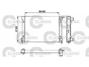 VALEO 383727 radiatorius, variklio aušinimas 
 Aušinimo sistema -> Radiatorius/alyvos aušintuvas -> Radiatorius/dalys
1L0121253B, 1L0121253P, 1L0121253R