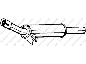 BOSAL 227-089 vidurinis duslintuvas 
 Išmetimo sistema -> Duslintuvas
SE.029.115.299.A