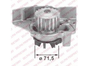 DELPHI WP2503 vandens siurblys 
 Aušinimo sistema -> Vandens siurblys/tarpiklis -> Vandens siurblys
1201A8, 0009627667988, 71739137