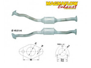 MAGNAFLOW 85811 katalizatoriaus keitiklis 
 Išmetimo sistema -> Katalizatoriaus keitiklis
855083, 858143