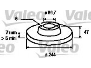 VALEO 186128 stabdžių diskas 
 Stabdžių sistema -> Diskinis stabdys -> Stabdžių diskas
95599322, AM45123