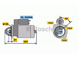 BOSCH 0 001 367 063 starteris