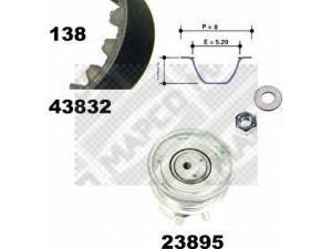 MAPCO 23832 paskirstymo diržo komplektas 
 Techninės priežiūros dalys -> Papildomas remontas
06A 198 119, 06A 198 119, 06A 198 119