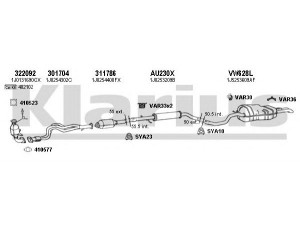 KLARIUS 930971U išmetimo sistema 
 Išmetimo sistema -> Išmetimo sistema, visa