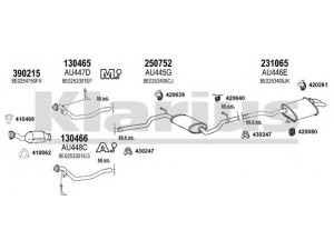 KLARIUS 940752E išmetimo sistema 
 Išmetimo sistema -> Išmetimo sistema, visa
