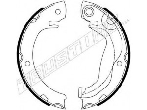 TRUSTING 115.338 stabdžių trinkelių komplektas, stovėjimo stabdis 
 Stabdžių sistema -> Rankinis stabdys
044950F020