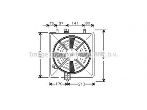 AVA QUALITY COOLING VO7506 ventiliatorius, radiatoriaus