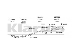 KLARIUS 361817E išmetimo sistema 
 Išmetimo sistema -> Išmetimo sistema, visa