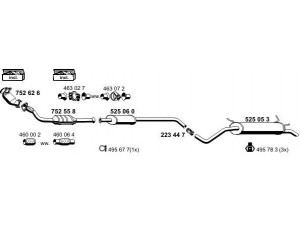 ERNST 100343 išmetimo sistema 
 Išmetimo sistema -> Išmetimo sistema, visa