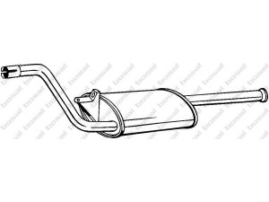 BOSAL 280-823 vidurinis duslintuvas 
 Išmetimo sistema -> Duslintuvas
82.00.172.033, 82.00.519.996