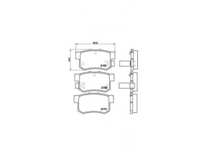 BREMBO P 28 022 stabdžių trinkelių rinkinys, diskinis stabdys 
 Techninės priežiūros dalys -> Papildomas remontas
06430S2A000, 06430S2AE50, 43022S0A000