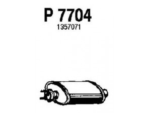 FENNO P7704 vidurinis duslintuvas 
 Išmetimo sistema -> Duslintuvas
1332526, 1357071