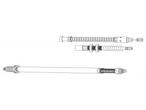 CEF CT02164 trosas, stovėjimo stabdys 
 Stabdžių sistema -> Valdymo svirtys/trosai
96092671, 96092761