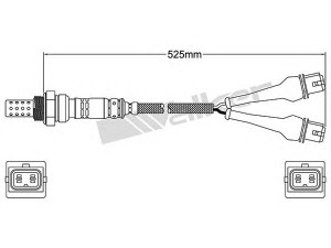 WALKER PRODUCTS 250-24545 lambda jutiklis 
 Variklis -> Variklio elektra
96 027 244