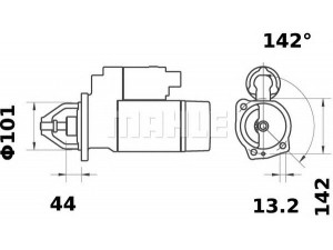 MAHLE ORIGINAL MS 258 starteris
88676