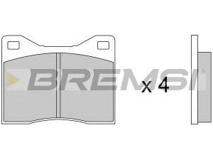 BREMSI BP2043 stabdžių trinkelių rinkinys, diskinis stabdys 
 Techninės priežiūros dalys -> Papildomas remontas
34111103207, 34111103321, 34111103726