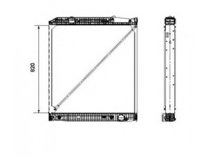 NRF 519579 radiatorius, variklio aušinimas 
 Aušinimo sistema -> Radiatorius/alyvos aušintuvas -> Radiatorius/dalys
9425000903, 9425001503