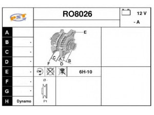 SNRA RO8026 kintamosios srovės generatorius