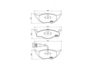 BREMBO P 85 063 stabdžių trinkelių rinkinys, diskinis stabdys 
 Techninės priežiūros dalys -> Papildomas remontas
8Z0698151, 8Z0698151
