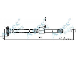 APEC braking HOS3731 stabdžių žarnelė 
 Stabdžių sistema -> Stabdžių žarnelės
587311C000
