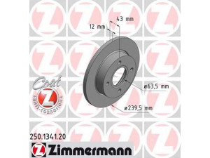 ZIMMERMANN 250.1341.20 stabdžių diskas 
 Dviratė transporto priemonės -> Stabdžių sistema -> Stabdžių diskai / priedai
1 013 581, 1 019 598, 1 112 542