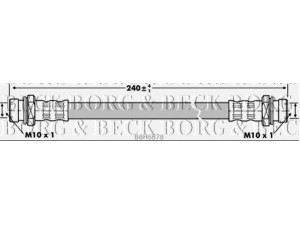BORG & BECK BBH6878 stabdžių žarnelė 
 Stabdžių sistema -> Stabdžių žarnelės
5157050A50