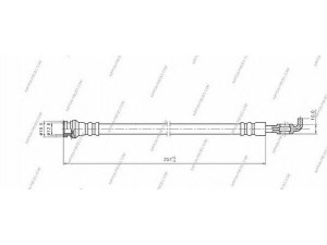 NPS I370U09 stabdžių žarnelė 
 Stabdžių sistema -> Stabdžių žarnelės
8-94173-252-0