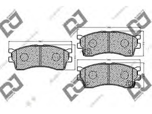 DJ PARTS BP1108 stabdžių trinkelių rinkinys, diskinis stabdys 
 Techninės priežiūros dalys -> Papildomas remontas
0K9B6-332-28Z, 0K9B63328Z, 0K9D0-332-28Z