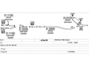 MTS C070403009369 išmetimo sistema 
 Išmetimo sistema -> Išmetimo sistema, visa