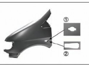 VAN WEZEL 3078655 sparnas 
 Kėbulas -> Transporto priemonės priekis -> Sparnas/montavimo dalys
6388801006, 6388801406, A6388801006