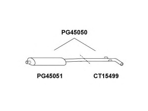 VENEPORTE PG45051 priekinis duslintuvas