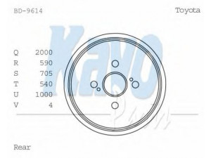 KAVO PARTS BD-9614 stabdžių būgnas 
 Stabdžių sistema -> Būgninis stabdys -> Stabdžių būgnas
4243116030, 4243116031