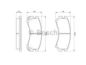 BOSCH 0 986 493 450 stabdžių trinkelių rinkinys, diskinis stabdys 
 Techninės priežiūros dalys -> Papildomas remontas
41060 28B85, 41060 28B86, 41060 35F90