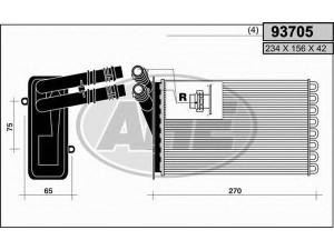 AHE 93705 šilumokaitis, salono šildymas 
 Šildymas / vėdinimas -> Šilumokaitis
1J1819031A