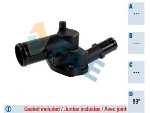 FAE 5321889 termostatas, aušinimo skystis 
 Aušinimo sistema -> Termostatas/tarpiklis -> Thermostat
11061-00QAE, 11061-00QOM, 77 00 110 716
