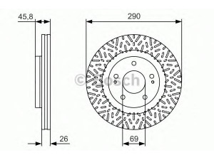 BOSCH 0 986 479 527 stabdžių diskas 
 Dviratė transporto priemonės -> Stabdžių sistema -> Stabdžių diskai / priedai
MN116979, 1421350